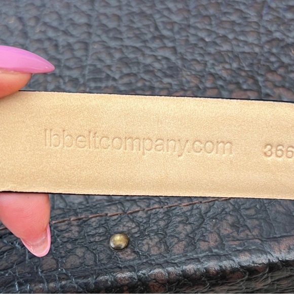 IBBELTCOMPANY GOLF CLUB BUCKLE BELT ITALIAN LEATHER MEDIUM - Picture 7 of 8